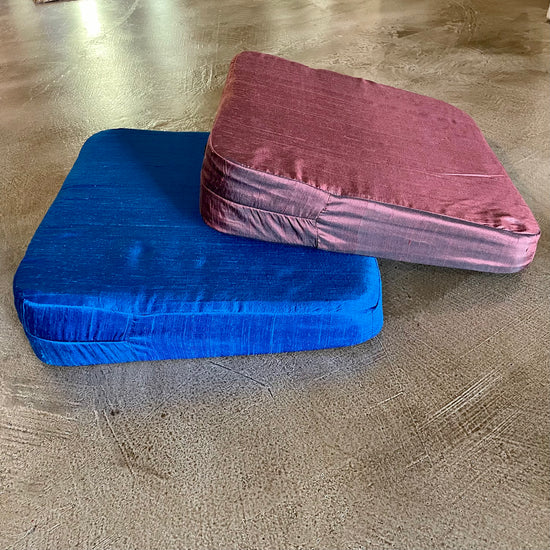 Image Title Silk & Wool Wedge Meditation Cushion - Replacement Cover